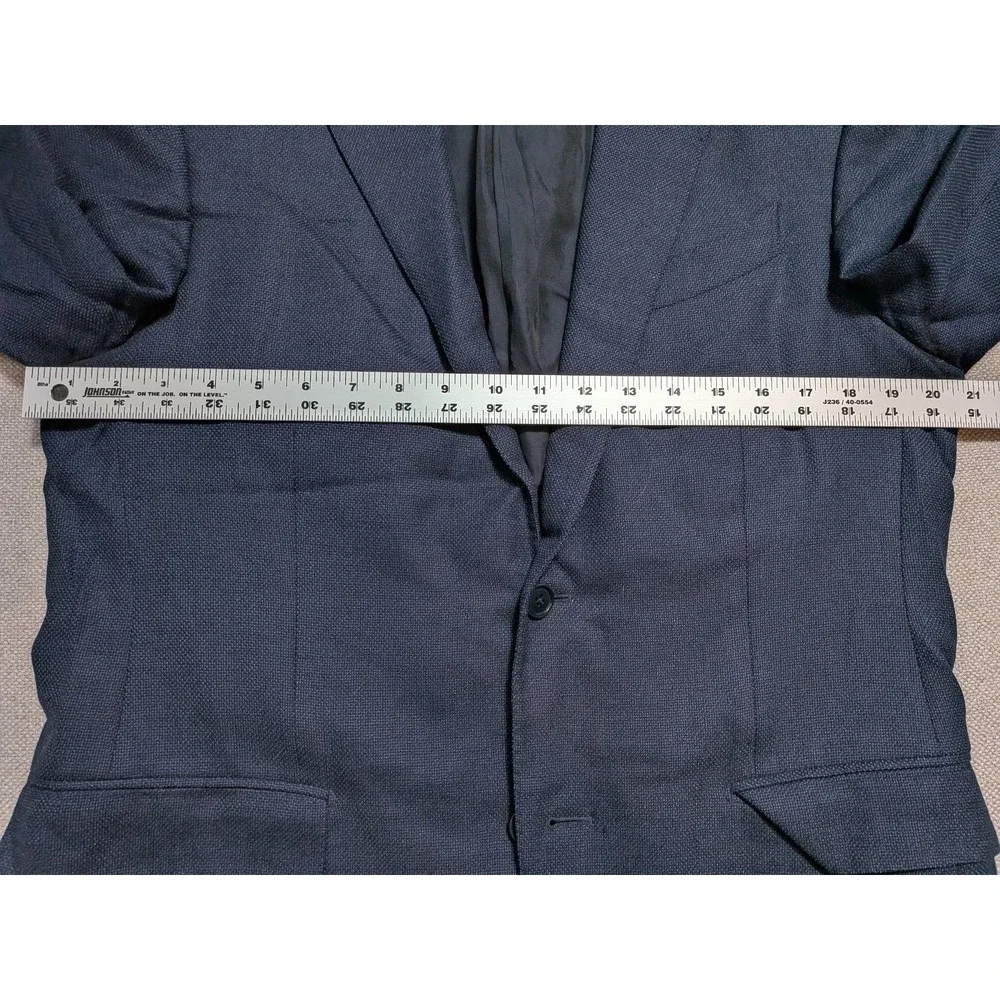 Ermenegildo Zegna Men's Blazer ITA 50R USA 40R Navy Blue 100% Wool Italy Made